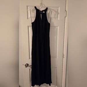 Banana Republic Black Halter Maxi Dress